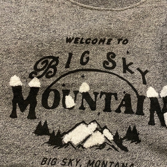 Madewell Big Sky Mountain Montana Crewneck Sweatshirt Top - Picture 4 of 4